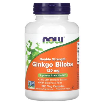 Гинкго Билоба, Ginkgo Biloba, Now Foods, 120 мг, 200 капсу