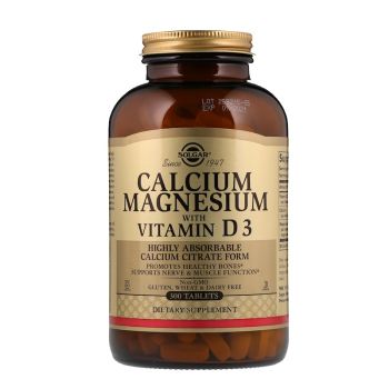 Кальций магний Д3 (Calcium Magnesium Vitamin D3), Solgar, 300 таблеток