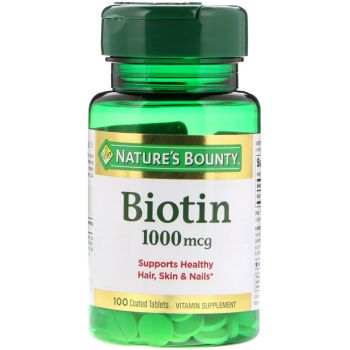 Биотин, Biotin, Nature's Bounty, 1000 мкг, 100 таблеток (Default)