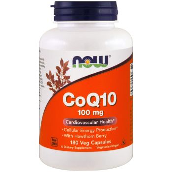 Коэнзим Q10 (CoQ10), Now Foods, 100 мг, 180 кап